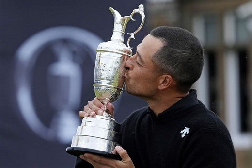 Xander Schauffele & other golfers reveal their choice of drink from the Claret Jug after winning The Open Championship