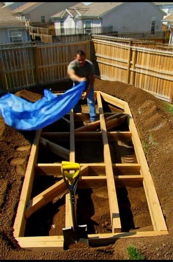 Mountain cabin backyard hidden bunker build #bunkerbuild #timelapsebuild