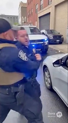 Ice Agent stops cop during traffic ticket in the United States. #unbelievable