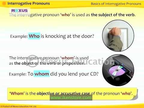 Interrogative Pronouns | English Grammar | iken | ikenedu | ikenApp