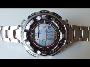 Титановые Casio Pro Trek PRW-2500T-7E. Обзор и настройка (review and setting)