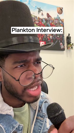 An interview with Plankton 🎤 #spongebob #plankton #squidward #mrkrabs