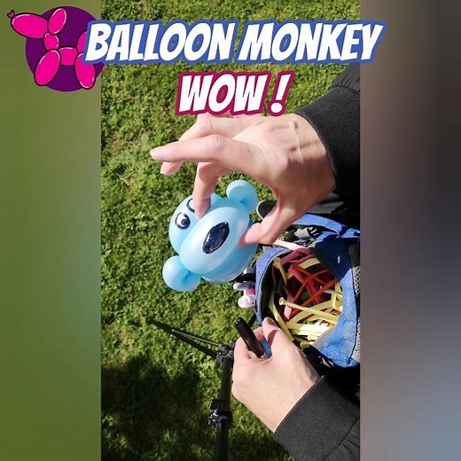 How to make a model balloon Monkey | Easy balloon Monkey for kids | Modelling balloon tutorial