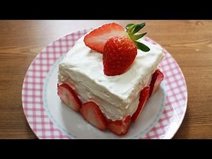 노오븐 식빵 딸기 케이크 만들기 / How to Make Strawberry Cake