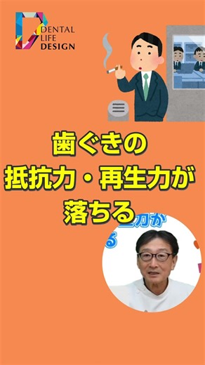 【タバコを吸う方吸わない方の歯周病発症リスクの違いについて教えてください(質問1)】予防歯科マイスター天野教授に聞く！ #shorts