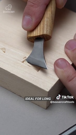 Meet the C10 Carving Knife: Your go-to tool for intricate chip carving projects🔪✨ #WoodCarvingKnife