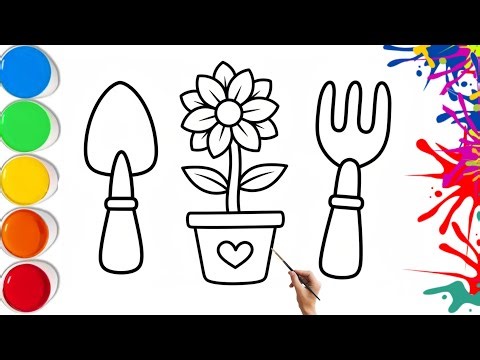 How To Draw Cute Flower With Knife | Easy Step By Step Tutorial