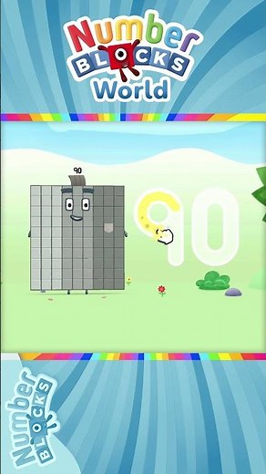 Numberblocks World - Meet Numberblock Ninety and Learn How to Trace the Number 90 | BlueZoo Game
