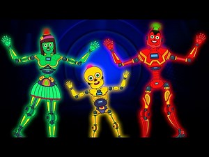 Skeleton Robot Finger Family Song | Halloween Dance Songs by @Teehe@TeeHeeTown on @hooplakidz - Videos For Kids