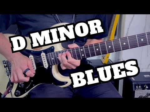 D Minor Blues Backing Track | Guitar Jam