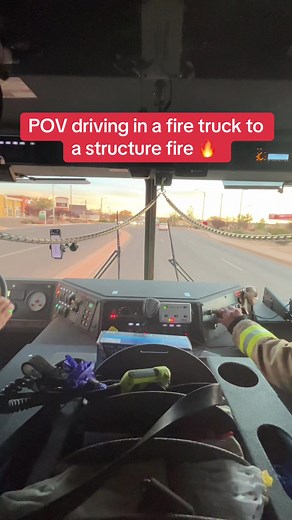 POV: Driving a Fire Truck to a Structure Fire