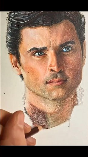 Drawing Tom Welling as Clark Kent from Smallville