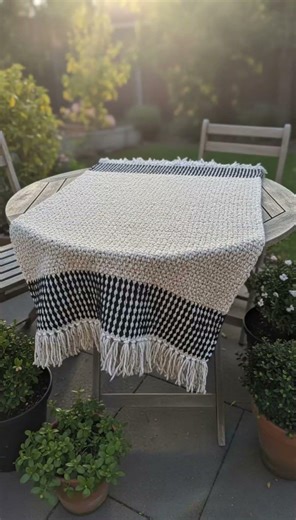 Download Crossing Threads Crochet Blanket Pattern in bio #crochet