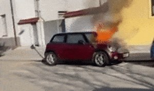 Mini Cooper Turns Into A Self-Driving Car After Catching Fire In Slovenia | Carscoops