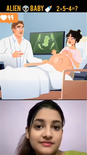 Alien 👽 Baby 🍼 Inside Her Belly – A Secret #trending #tiktok #animation #motivationalimages #shorts