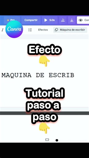 CANVA EFECTO MAQUINA ESCRIBIR #tips #doragurrolayt #tutorial #shorts