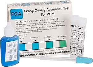 MirOil Frying Oil Test Kit for Polar Contaminant Material, 48 Test Pack, 3-Minute Fryer Oil Test Kit for PCM, Cooking Oil Quality Assurance Test, 12PCM Monitor Fryer Oil in Kitchen & Restaurant