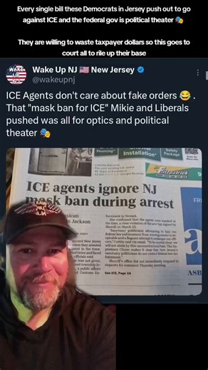 @DawnFantasia_NJ Every single bill these Democrats in Jersey push out to go against ICE and the federal gov is political theater 🎭 They are willing to waste taxpayer dollars so this goes to court all to rile up their base