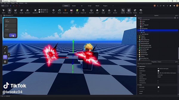 Red M1 I made for battlegrounds game #robloxvfx #vfx #roblox #fyp