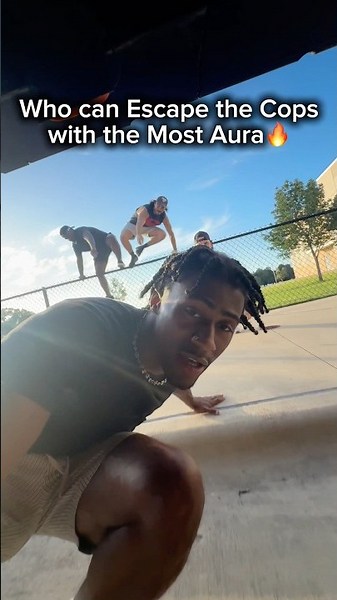 Who Can Escape the Cops with the Most Aura? 🔥‪@aydonholley‬ ‪@pronobi1‬