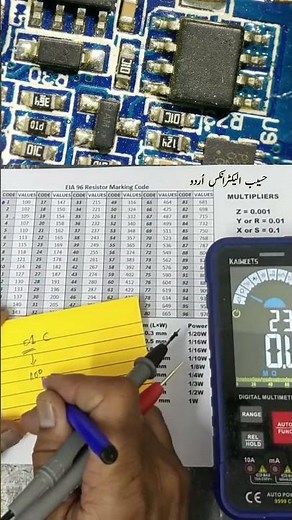 How to Decode E96 SMD Resistor Marking Code | SMD Identification by Haseeb Electronics #shorts