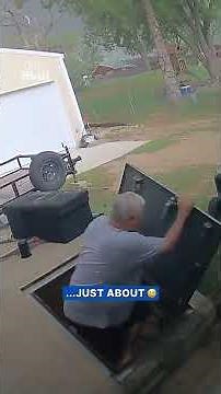 Family enters cellar just before tornado hits