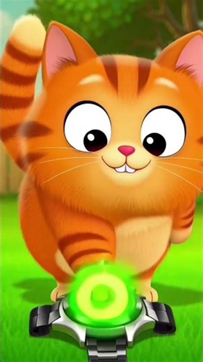 Tiku Turns into Alien Helmet Guy! 🐱🚀 | Cat cartoons | Cute Cat #cartoon #cutecatfamily #usashorts