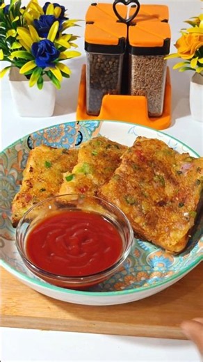 Perfect Bread Toast Recipe | Quick & Tasty Breakfast🥰#shorts #trending #viral