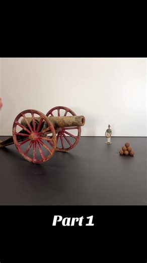 1920's Vintage Tin Toy Cannon Restoration