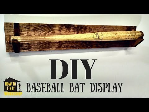 Simple DIY Baseball Bat Display Rack