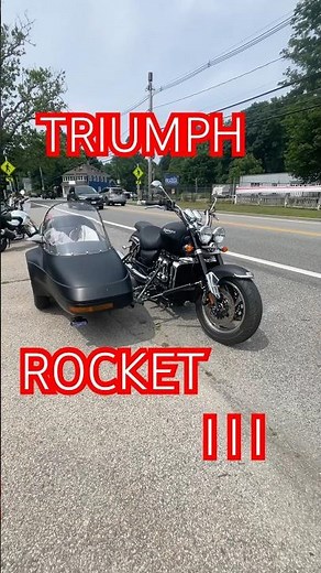 The three cylinder “ROCKET” Triumph Rocket III Roadster with Side Car