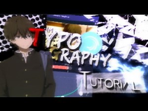 TYPOGRAPHY ALIGHT MOTION TUTORIAL