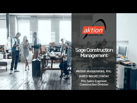 Sage Construction Management Demo