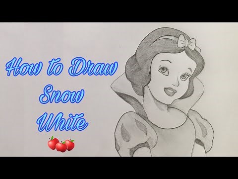 How to Draw Snow White Step by Step for Beginners | Pencil Sketch | Very Easy