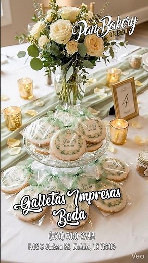 Galletas Personalizadas para Bodas y Eventos - Impresión Comestible
