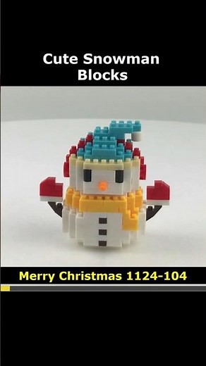 Snowman JYM 1124-104 Mini Blocks Preview #lego #brick #miniblock #nanoblock #block