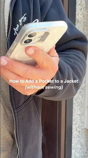How to Add a Pocket to Any Jacket | Easy DIY Clothing Hack