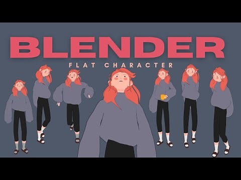 Making 3D low poly character in Blender EEVEE - Timelapse