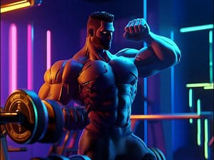Sora OpenAI-Generated Bicep Curl | Stunning Bodybuilding Animation !