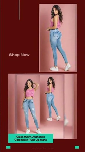Glass 100% Authentic Colombian Push Up Jeans