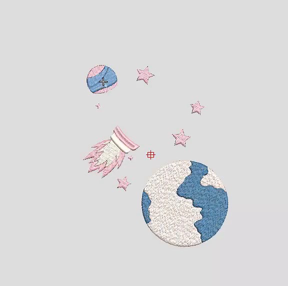 Rocket Embroidery Design | Space Embroidery File | Cute Rocket Planet Stars Design | Kids Embroidery | Galaxy Embroidery Pattern - Etsy