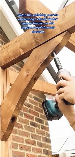​Installing a Wooden Pergola Support Bracket