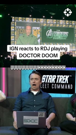 1.1M views · 6.2K reactions | How did you react when Doom hit the room? #mcu #marvel #sdcc #rdj #robertdowneyjr #ironman #drdoom #fantasticfour #reaction | IGN | Facebook