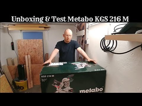 Unboxing + Test Metabo KGS 216 M Pull & Cut Saw