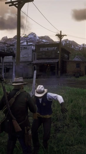 Arthur Morgan on COPS #reddeadredemption2 #rdr2 #arthurmorgan #cops