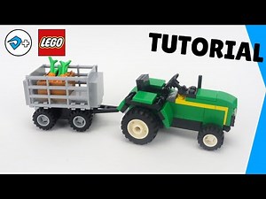 LEGO Tractor with trolley - TUTORIAL