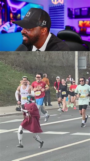 The robot's marathon run was insane #robot #athletics #shorts