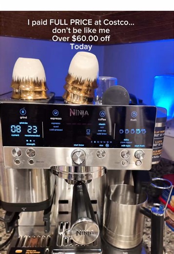 Don’t be like me and pay full price 😭 this Ninja Luxe Café is OVER $60 off right now! My iced coffee addiction has officially gone in-house ☕🔥 #ninjaluxecafé #coffeetiktok #tiktokshopcybermonday #bfcm #tiktokshopblackfriday