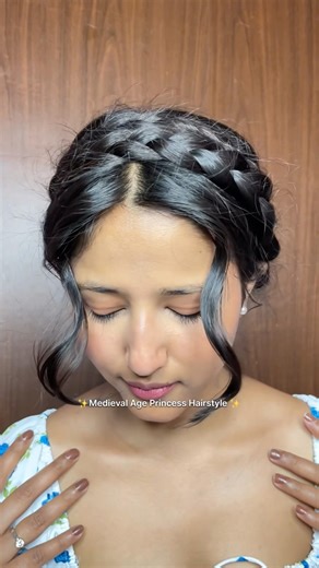 The Crown Braid Easy Hairstyle In 2 Mins ✨🌷