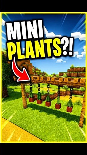 🌿 Tiny Plants, HUGE Detail! 🤯 Mini Minecraft Plant Designs You Need to Try! 🌱 #Shorts